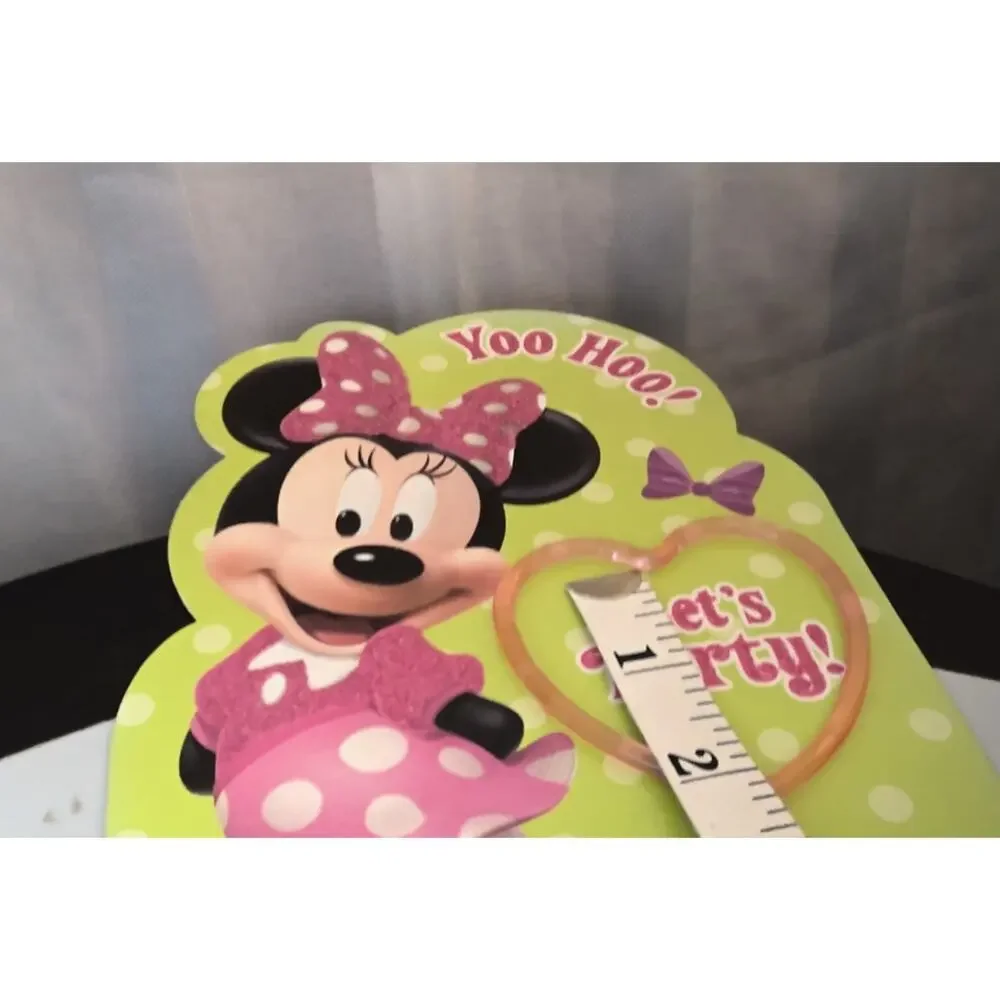 Minnie mouse party invitations bundle of Four.  Missing 6 envelopes.